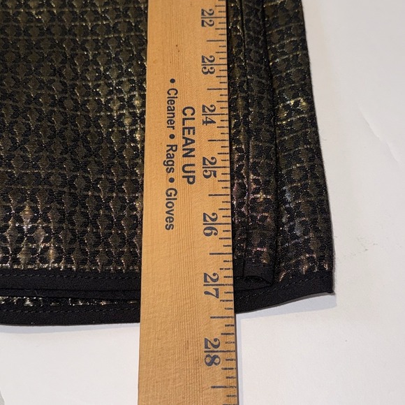 Madewell Jacquard Metallic Weave Pants Gold Black Relaxed Drawstring Women's MED - Picture 8 of 8